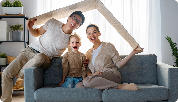 familia em casa